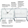 Barreira de controle de multidão / barreiras de pedestres (preço de fábrica)